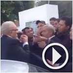 En vidéo: Boujemaâ Remili empêché par la force, d’entrer à la réunion du B.E de Nidaa Tounes à Hammamet