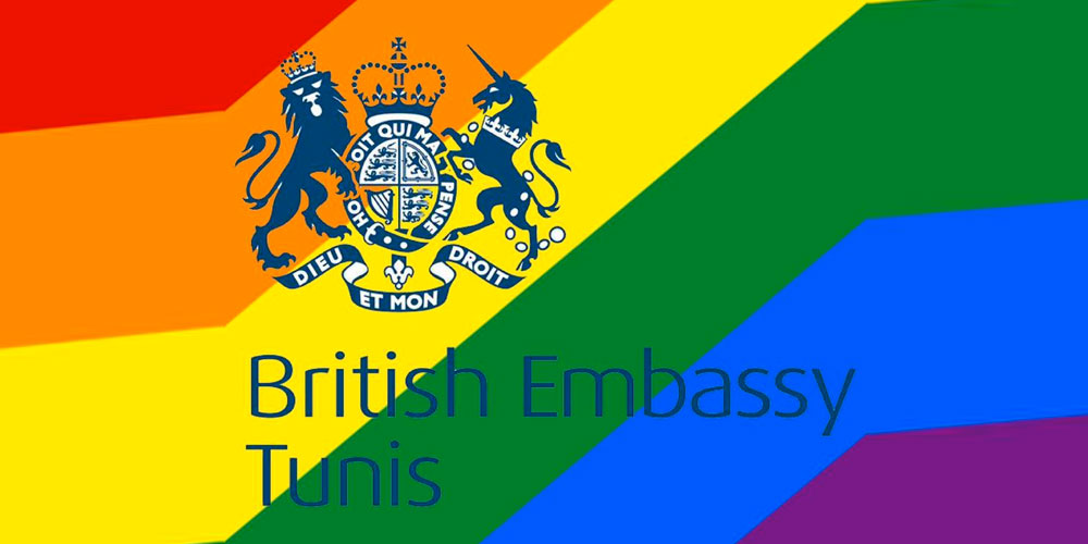 L’ambassade britannique arbore le drapeau LGBT
