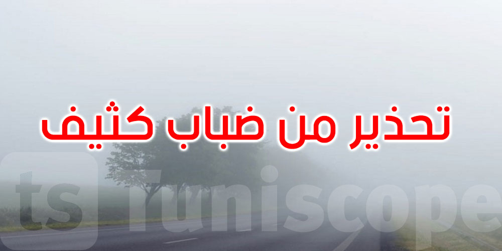 الليلة وصباح الغد: تحذير من ضباب كثيف قد يحدّ من الرؤية إلى أقل من 100 متر