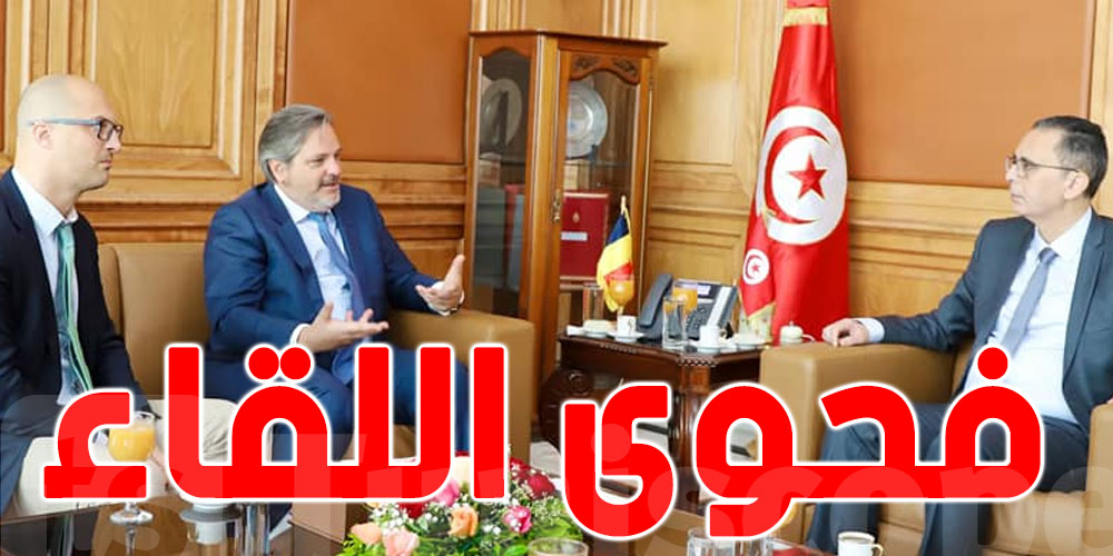 وزير أملاك الدولة يستقبل سفير  بلجيكيا بتونس