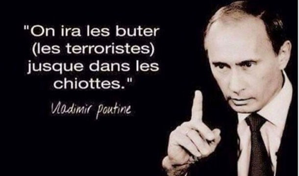 «Il faut les buter jusque dans les chiottes», la célèbre phrase de Poutine revient, 16 ans après