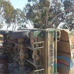 En photos : Renversement d’un véhicule de l'armée nationale à Zarkine : 8 soldats blessés 
