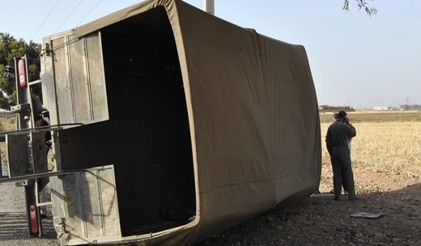 Un camion militaire s’est renversé à Kébili, bilan : 7 soldats blessés