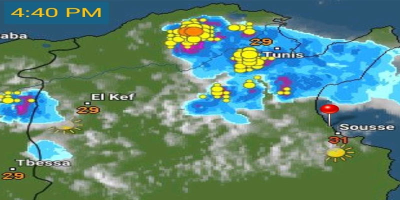 الرصد الجوي في نشرة تحذيرية: أمطار محليا غزيرة بهذه المناطق ونشاط كبير للسحب الرعدية