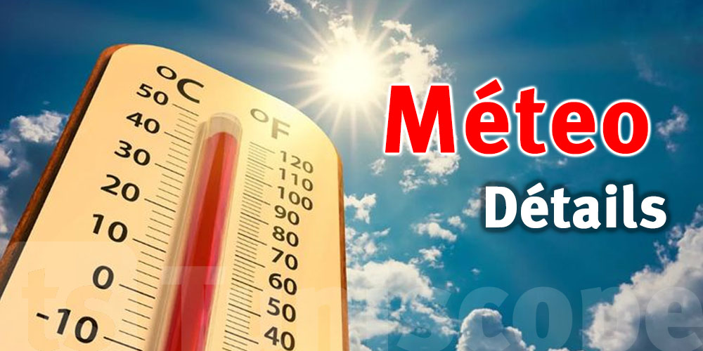 Lundi voilé et chaud sur toute la Tunisie