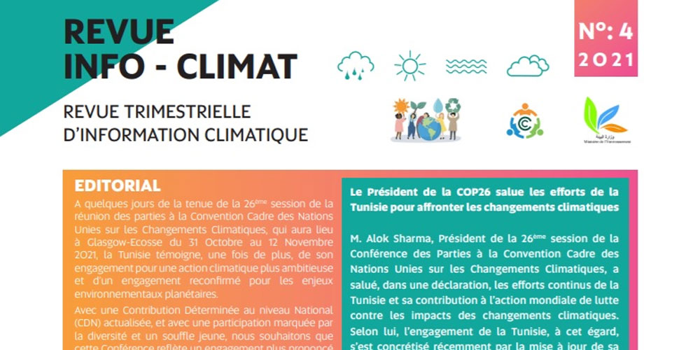 4ème numéro d’Info Climat : Pleins feux sur la Conférence des Parties à la Convention Cadre des Nations Unies sur les Changements Climatiques 