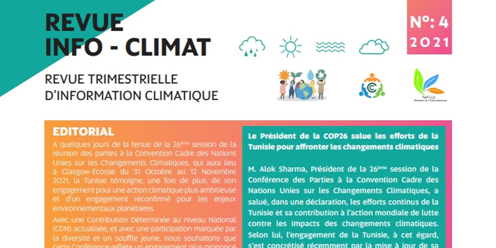 4ème numéro d’Info Climat : Pleins feux sur la Conférence des Parties à la Convention Cadre des Nations Unies sur les Changements Climatiques