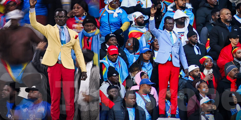 ‘كان’ المغرب: مشجع الكونغو ميشيل نكوكا يبهر الجماهير بتقليده تمثال باتريس لومومبا