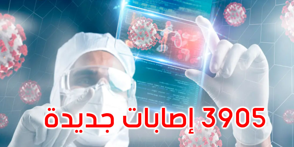 كورونا: حالتا وفاة و3905 إصابات جديدة في تونس