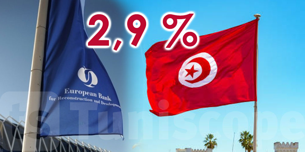 Tunisie: Une croissance économique de 2,9 % en 2023, selon la Berd