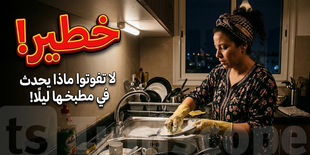 خطير: حاجات ما لازمش تخليها في lavabo الكوجينة في الليل