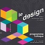 Programme colloque - Le design : Enjeux socio-économiques et culturels