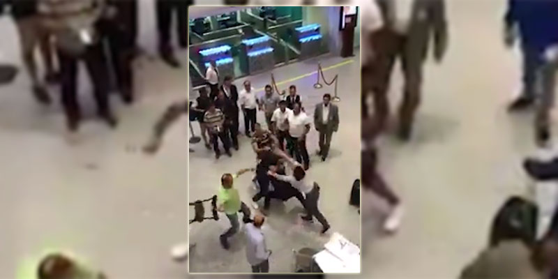 عراك و تراشق بالكراسي في مطار تونس قرطاج، مسؤول بالمطار يوضح