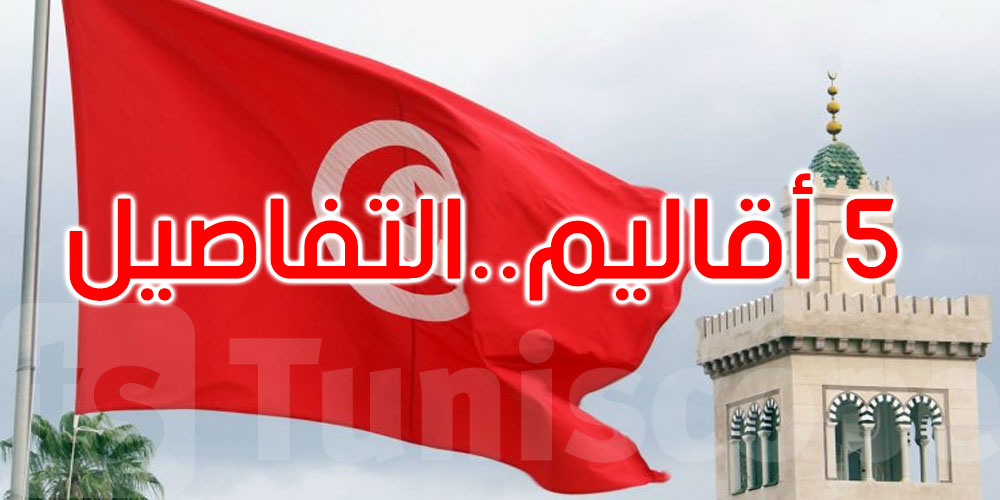 صدر بالرائد الرسمي: تحديد تراب أقاليم الجمهورية التونسية والولايات الراجعة بالنّظر لكل إقليم