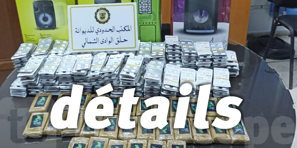 Tunisie: Saisie de 30 plaques de cannabis et 7000 comprimés de subutex