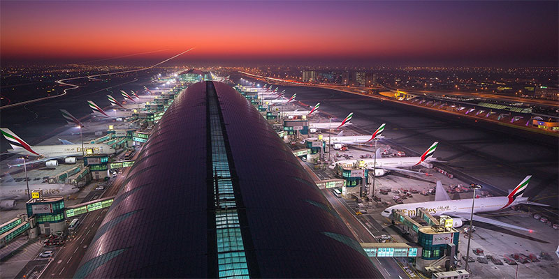 أعداد المسافرين عبر مطار دبي ترتفع 5.5 بالمائة في 2017