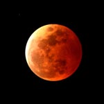 Eclipse partielle de la lune, le 31 décembre 2009