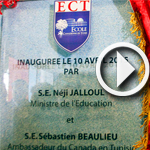En Vidéos : Neji Jelloul et Sébastien Beaulieu inaugurent l’école canadienne de Tunis