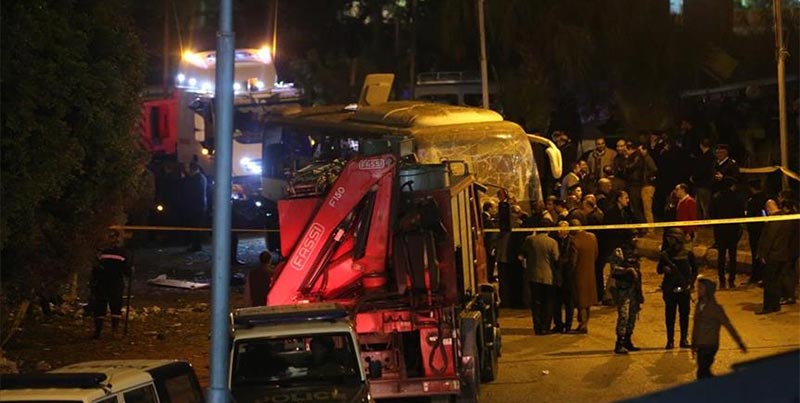 مصر: ارتفاع حصيلة ضحايا انفجار الحافلة السياحية 