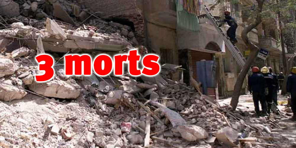 L’effondrement d’un immeuble en Egypte fait 3 morts