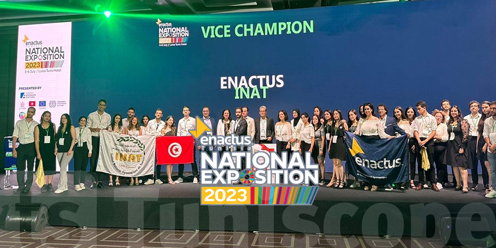Enactus TBS REMPORTE LA 14ÈME EDITION  DE LA ENACTUS TUNISIA NATIONAL EXPOSITION - 2023 -