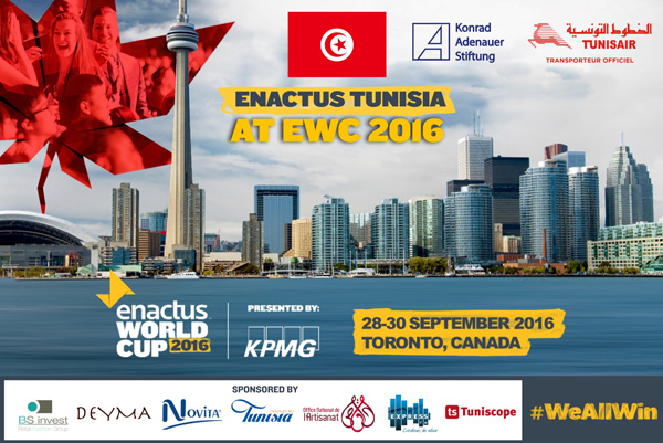La Tunisie A Toronto Pour La Enactus World Cup 2016