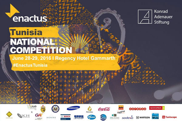 Enactus Tunisie organise sa Compétition Nationale 2016 sous le thème L’Entrepreneuriat social vecteur de création d’emplois