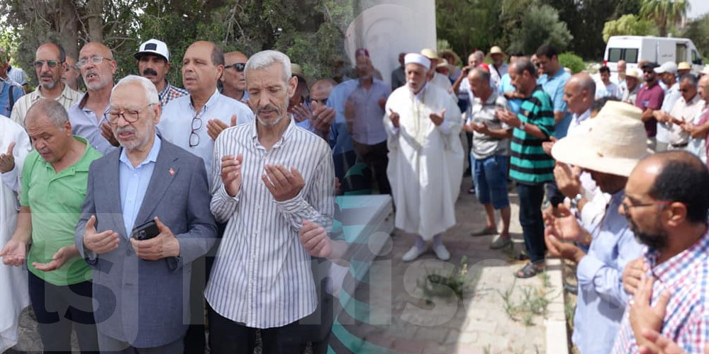 En photo : Ghannouchi aux funérailles de l’ancien député Zouhair Rejbi à Radès