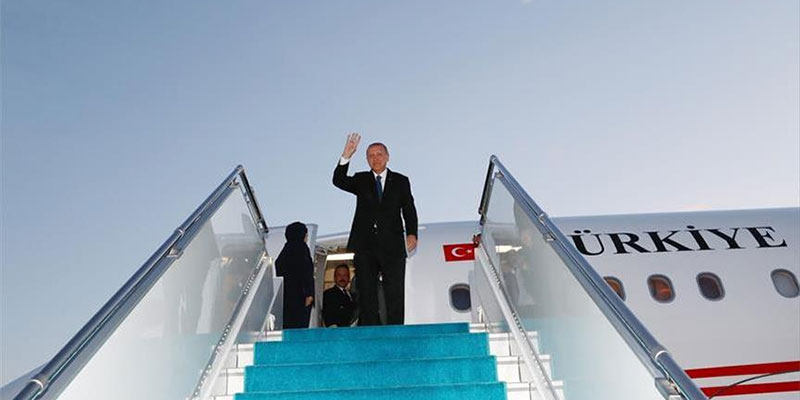 أردوغان يتوجه إلى طهران للقاء نظيريه الإيراني والروسي