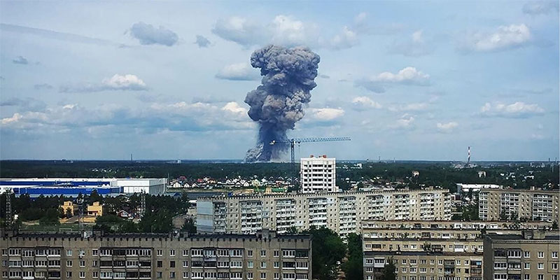 إصابة 79 شخصا جراء انفجارات بمصنع للذخيرة في روسيا