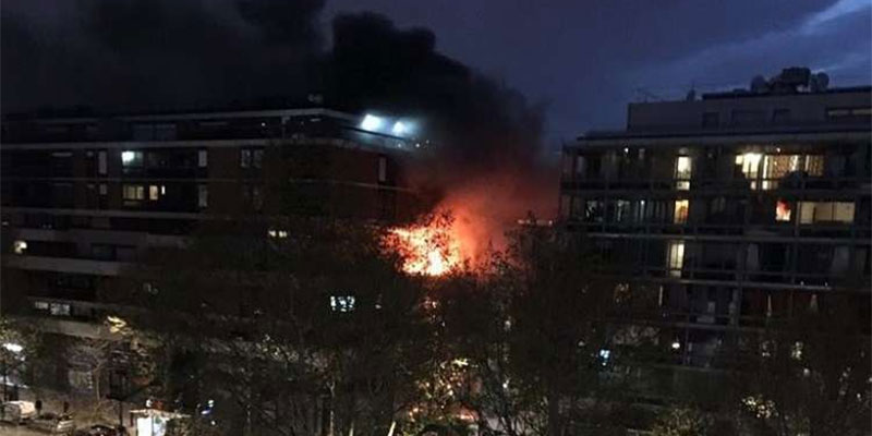Paris : explosion et violent incendie dans un immeuble d'habitation