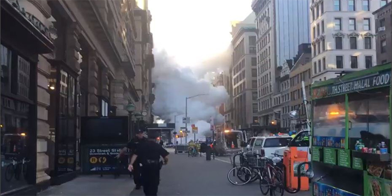 انفجار أنابيب بخار في نيويورك