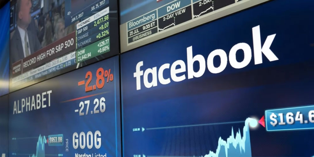 انخفاض سعر أسهم فيسبوك في البورصة