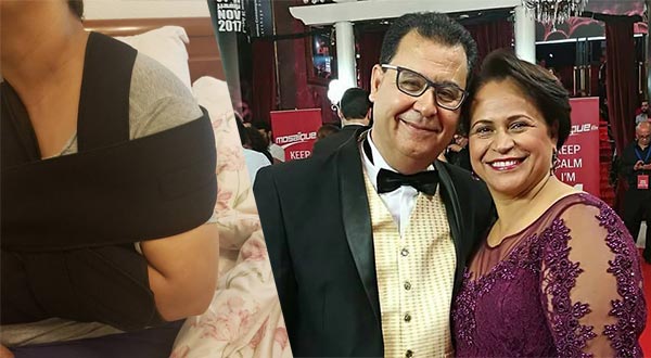 نعمان الفهري ينشر صورة زوجته المريضة و يعلّق: خذاوهالي بالعين في ال JCC 