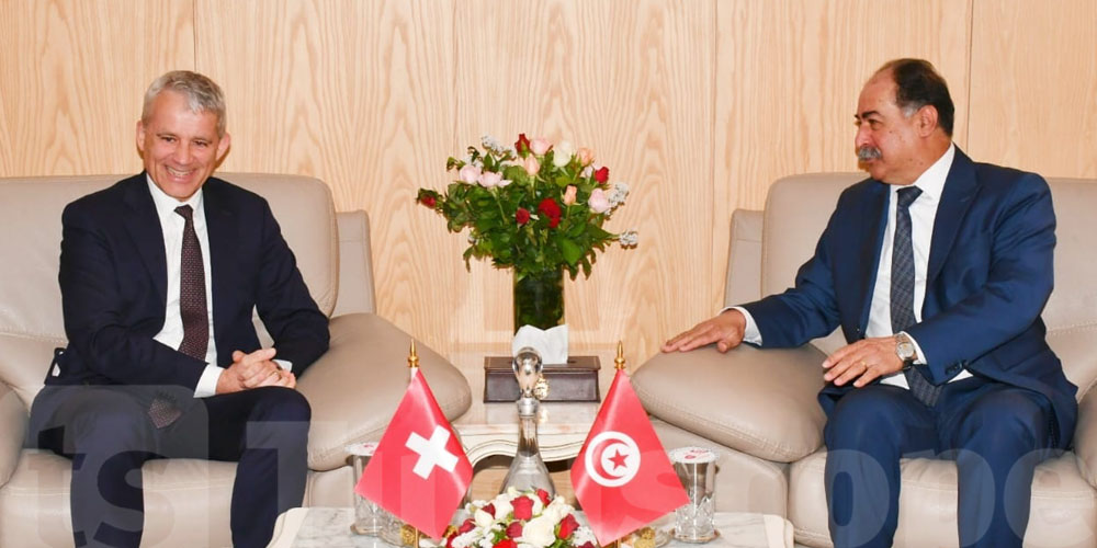 Séance de travail entre Kamel Fekih et le Conseiller fédéral suisse