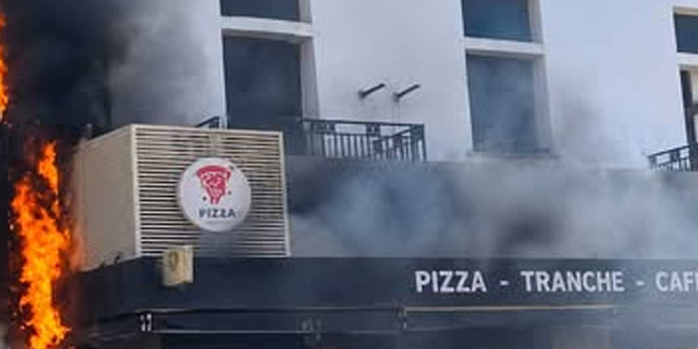 Incendie au centre-ville : des câbles électriques prennent feu rue de Palestine