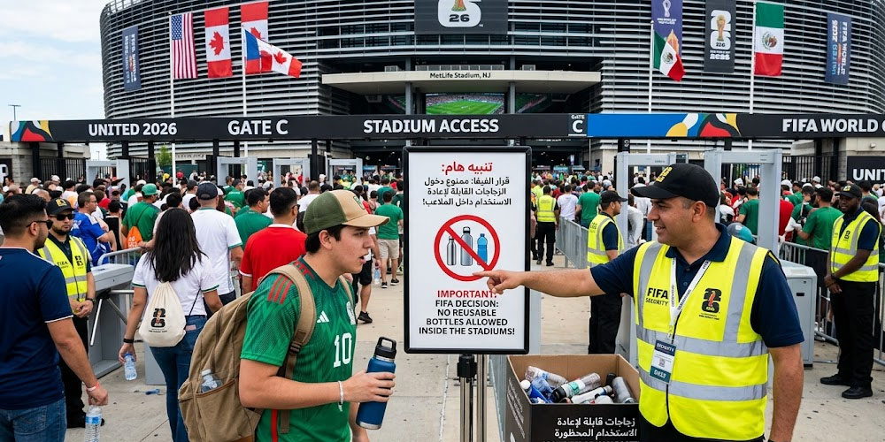 قرار من الفيفا قبل مونديال 2026: ممنوع ادخال هذه الزجاجات !