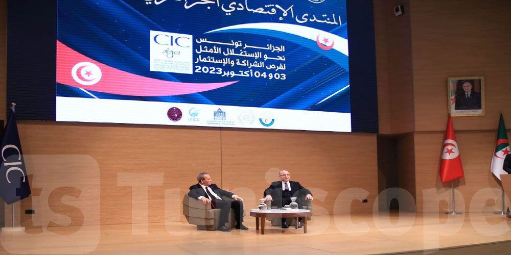 رئيس الحكومة ونظيره الجزائري يفتتحان المنتدى الاقتصادي التونسي الجزائري لرجال الأعمال