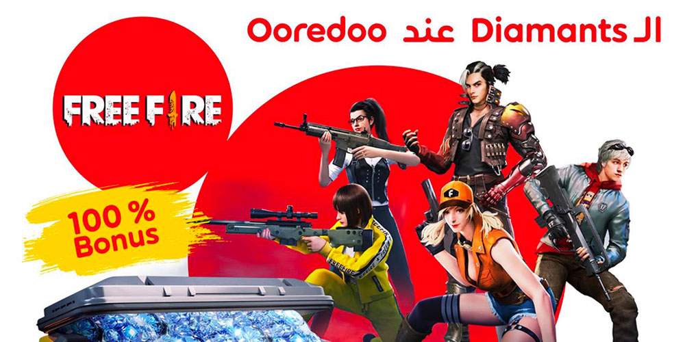 Les Diamants Free Fire chez Ooredoo
