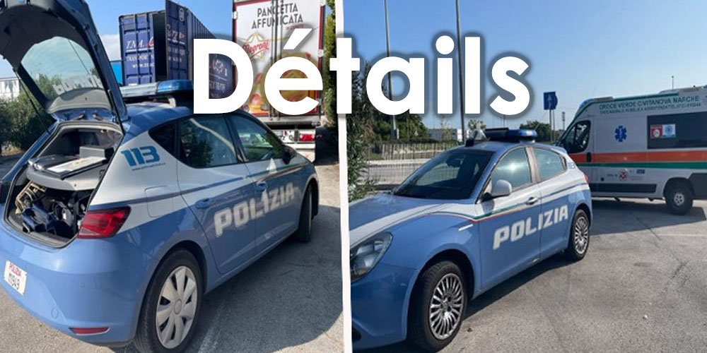 5 Tunisiens arrivent en Italie cachés à l'intérieur d'un conteneur de camion