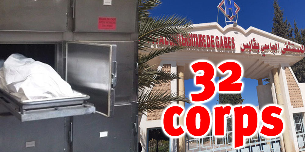 32 corps en attente d'inhumation depuis un certain temps à l'hôpital de Gabès