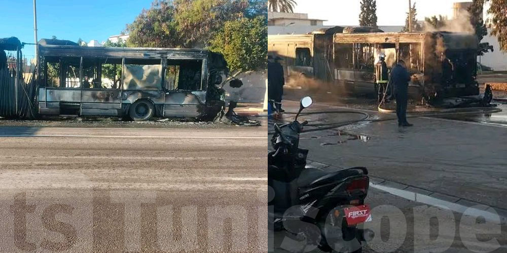 Incendie d’un bus scolaire à Gabès, aucun blessé signalé