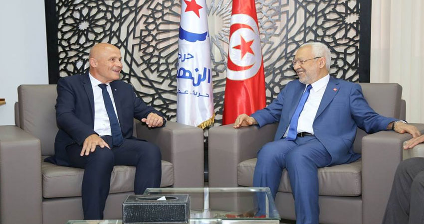 سفير فرنسا بتونس في ضيافة الغنوشي