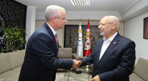 الغنوشي يودّع سفير تركيا بتونس