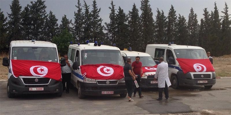 بالصور: كتيبة عقبة بن نافع تنشر صور سيارتي الحرس الوطني قبل وبعد العملية الإرهابية بغار الدماء