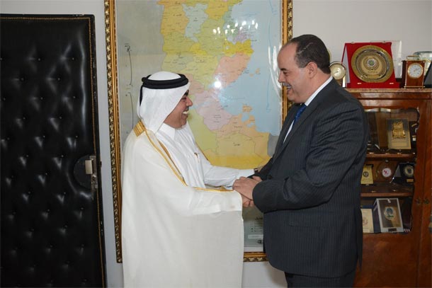En photo : Najem Gharsalli reçoit l’ambassadeur du Qatar en Tunisie