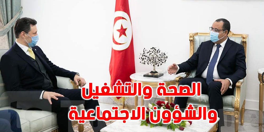  رئيس الحكومة يتحادث مع المنسق المقيم للأمم المتحدة بتونس