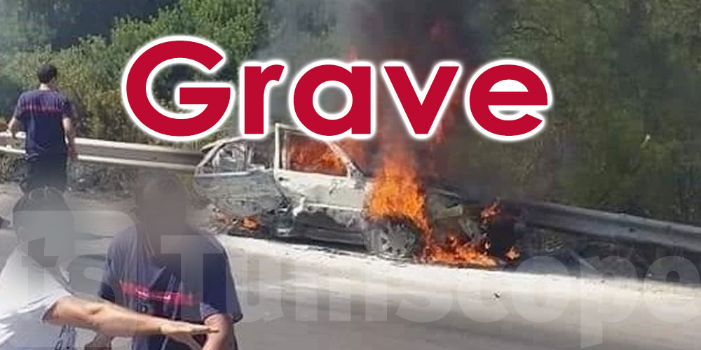 Tunisie : Grave accident de la route…une personne meurt carbonisée 