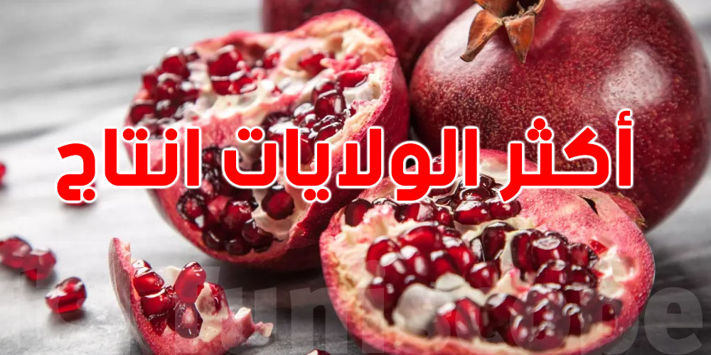 تعرفش الولايات الخمس الأكثر إنتاجًا للرمان في تونس؟