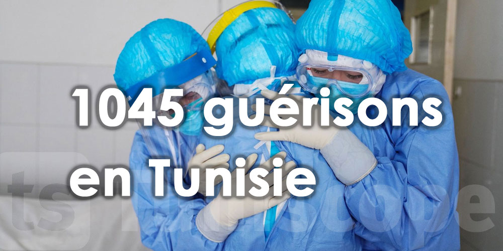 1045 cas de guérison en Tunisie